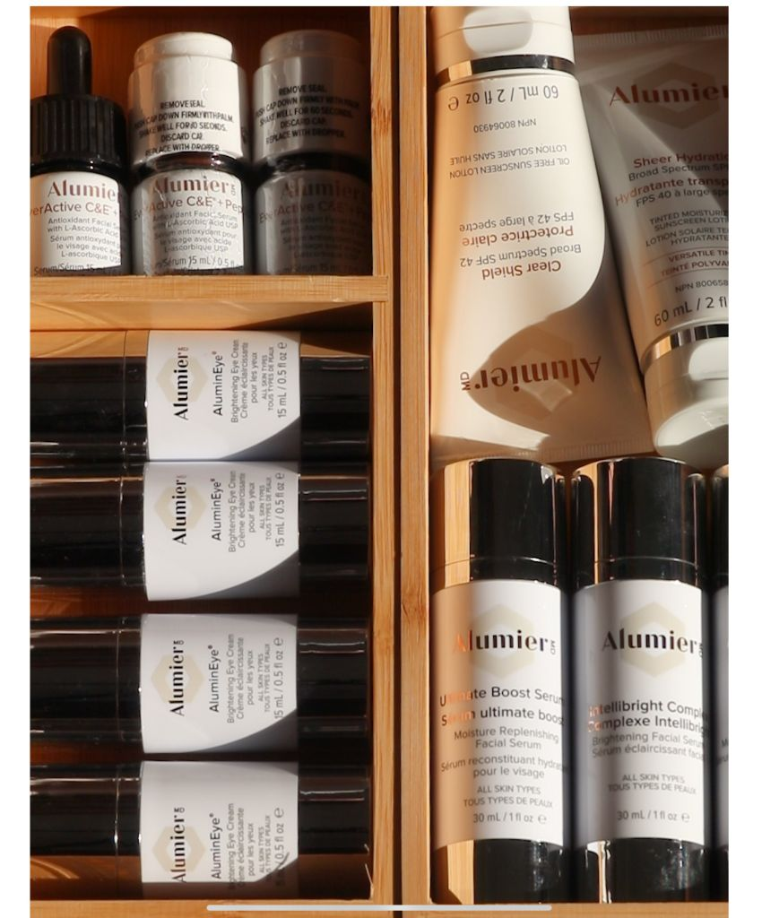 AlumierMD Product Shelf Display